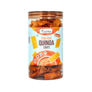 TWIRTLES PERI PERI QUINOA CHIPS - 150 gm - One container of chips