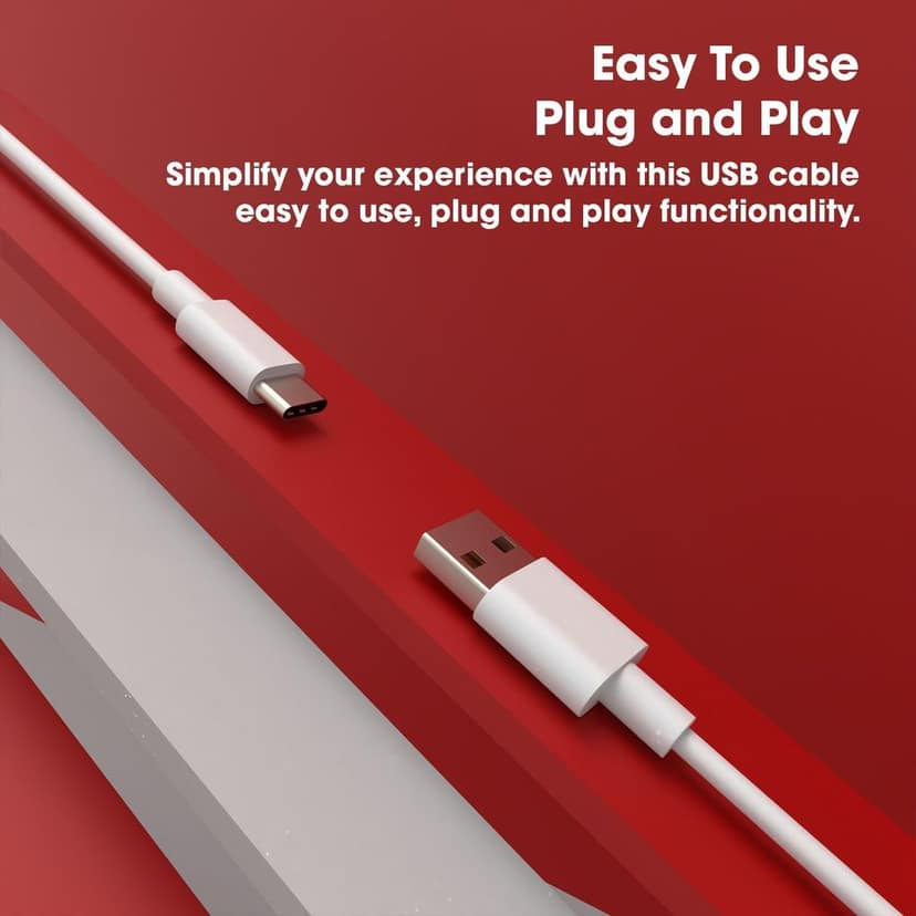 3A USB A to Type-C Fast Charging & Data Cable | 1M 480Mbps Sync Cable for Android Phones & Tablets view 6