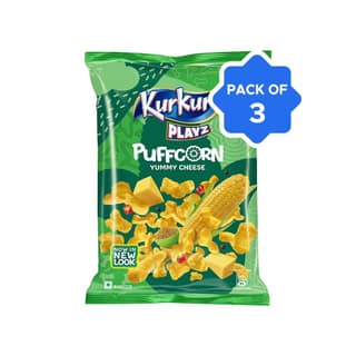 Kurkure Puffcorn Yummy Cheese Puffs - Pack of 3
