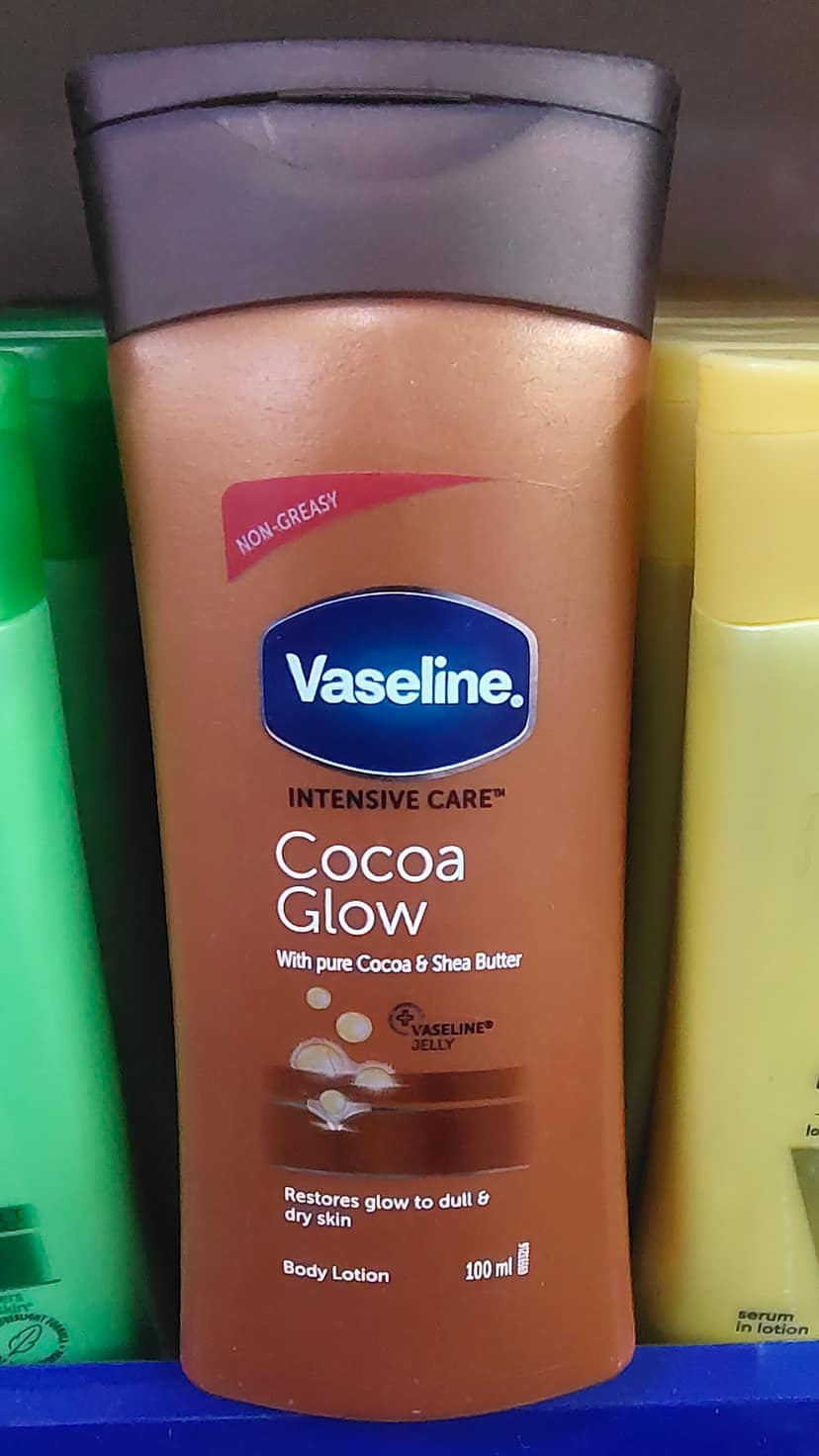 Vaseline moisturiser intensive care cocoa glow