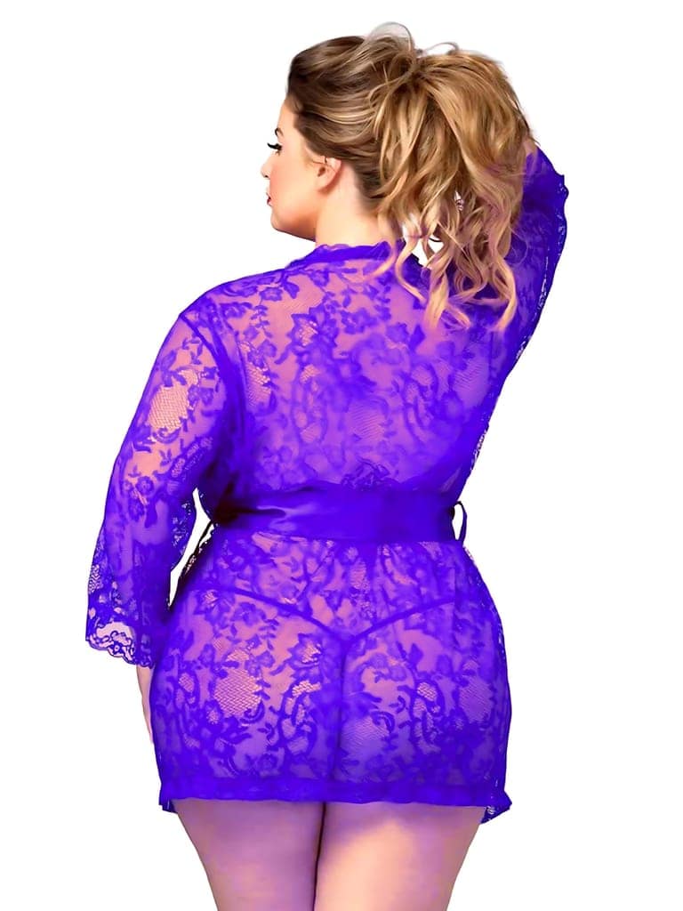 Women Plus Size Sleepwear Set Sexy Lingerie Transparent Lace Exotic Babydoll Underwear Sleepwear Comfortable Gown M-7XL