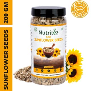 Nutritoz Raw Sunflower Seeds for Eating, Rich in Proteins, Fiber, Calcium, Magnesium and Zinc with many other Health Benefits