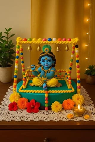 Divine Macramé Krishna Jhula