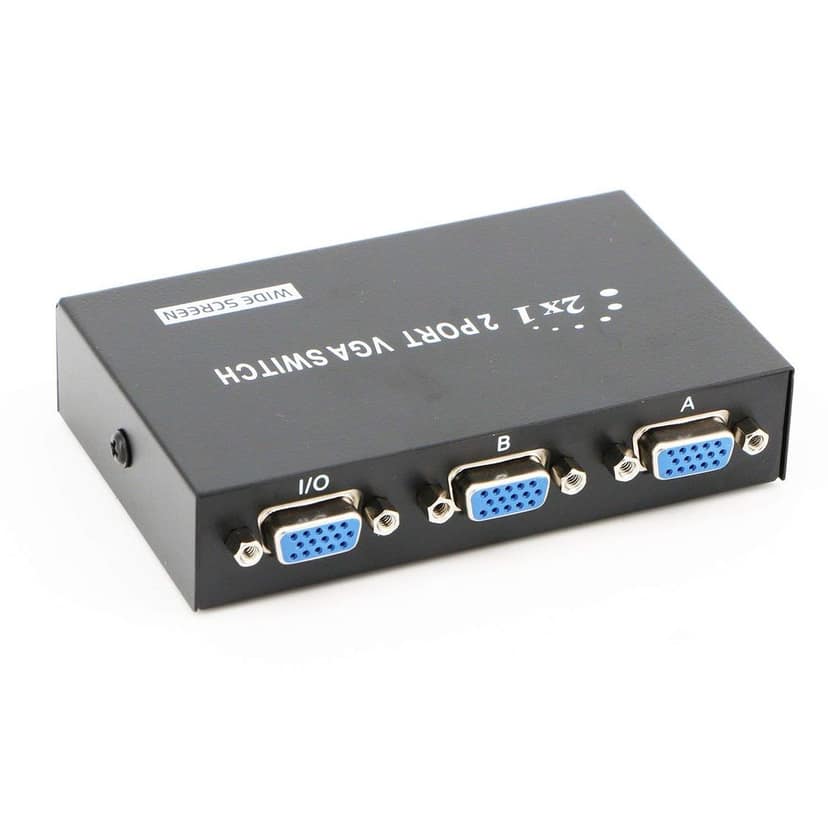 Effortless Multi-Monitor Setup: 2-Port VGA Switcher - Control 2 Monitors with 1 PC view 4