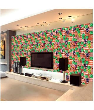 Jaamso Royals Removable 3d Wall Décor Wall Sticker Nature Sticker ( 200 x 45 cms )