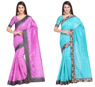 Florence art silk with blouse piece Saree