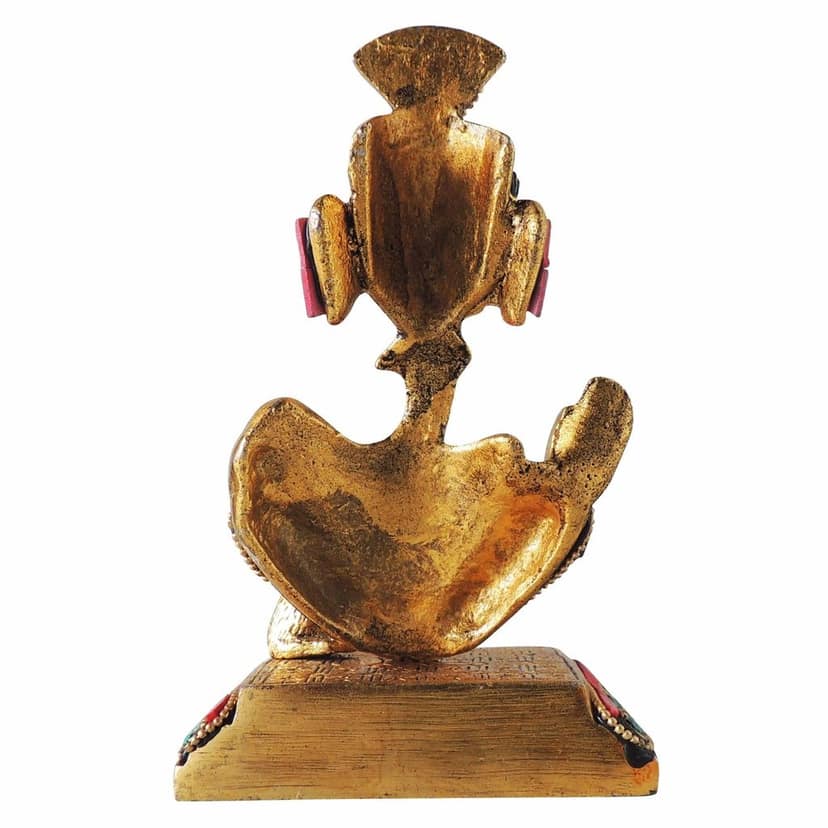 Aluminium Showpiece Ganesh Statue (ASMAS403 G) view 3
