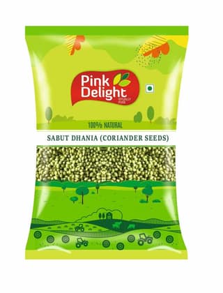 Pink Delight Spices | Dhania Sabut (Coriander Whole) | Natural & Organic Whole Spices | 500 Gm Pack