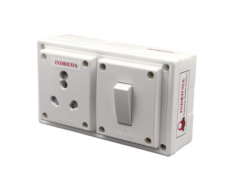 INDRICO? Power Strip for Refrigerator 15 Amp, with 2 Meter 1.5 mm 3 core Copper Wire view 2
