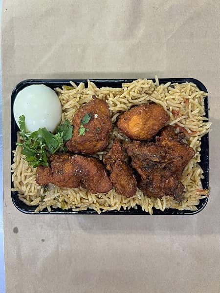 Chicken 65 biryani