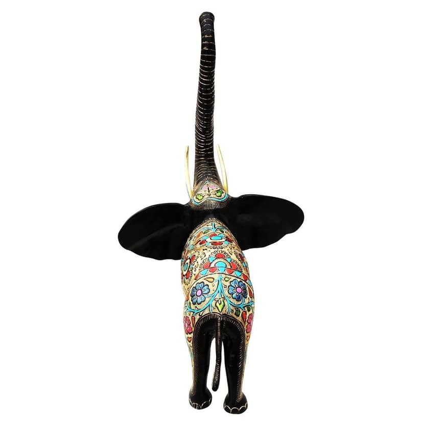 Brass Showpiece Elephant Statue, Height : 24 Inch (ANMAS242 A) view 4