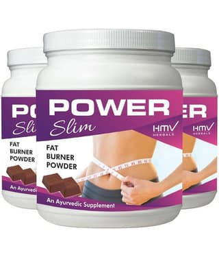 Hmv Herbals Power Slim Fat Burner Herbal Choco Powder 300 Gm Pack of 3