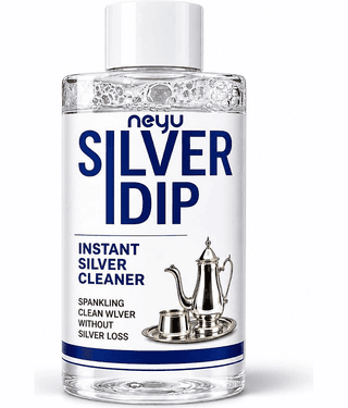 Silver Dip Instant Silver Cleaner Liquid | Silver Jewellery & Utensil Cleaning Solution | Tarnish Remover | Fast Shine Restorer | 300ml