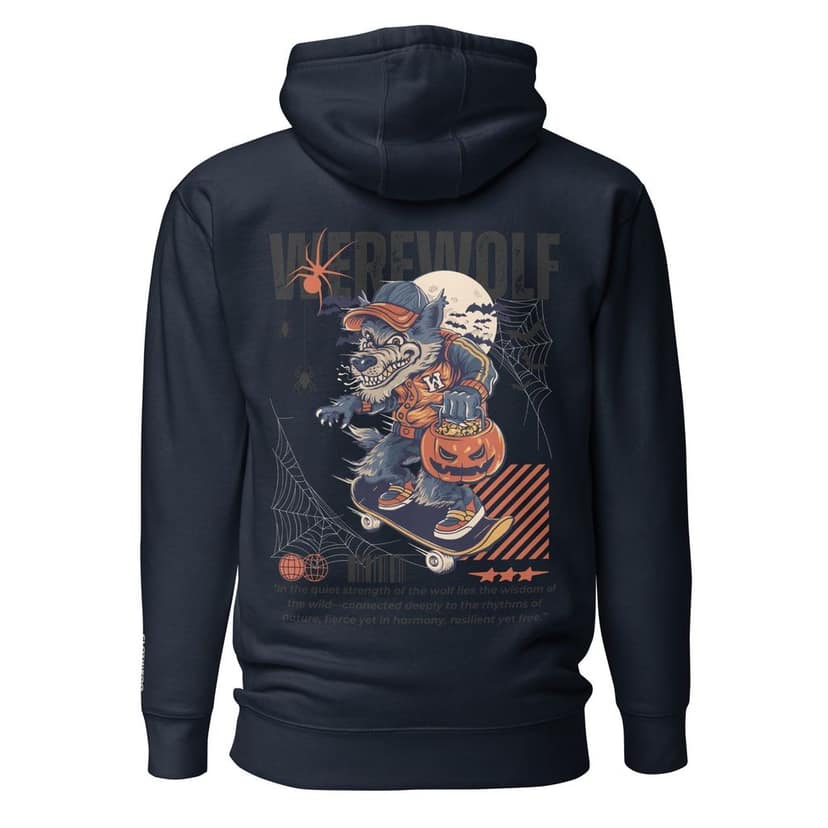 Clothikoo Premium Hoodie Wolf Printed Edition view 4