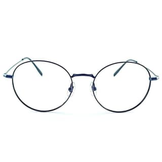 Metal Black Round Full Rim Frame For Unisex