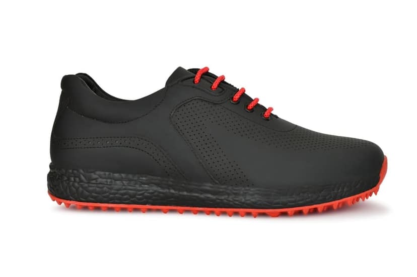 HITCARO Men's Proffessional Leather Golf Shoes | Lace-Up | Waterproof | Comfortable | Breathable view 2