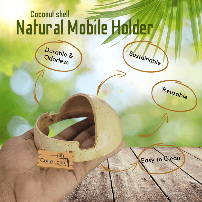 CocoLand Coconut Shell Mobile Holder view 4