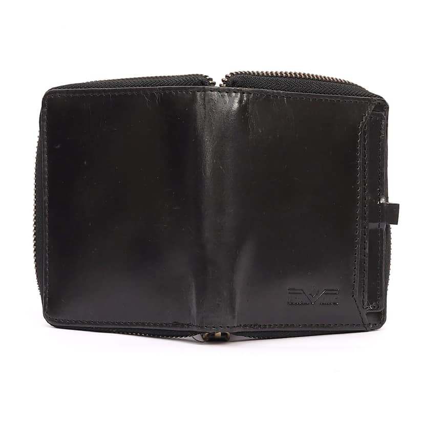 Vital King Men Travel Black Genuine Leather RFID Wallet (11 Card Slots) view 7