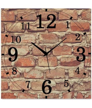 Vidhi Creation Square Analog Wall Clock SHW0471 25 - Pack of 1
