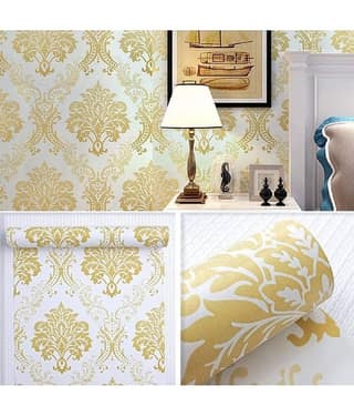 KAAF - Floral Wallpaper ( 40 x 1000 ) cm ( Pack of 1 )