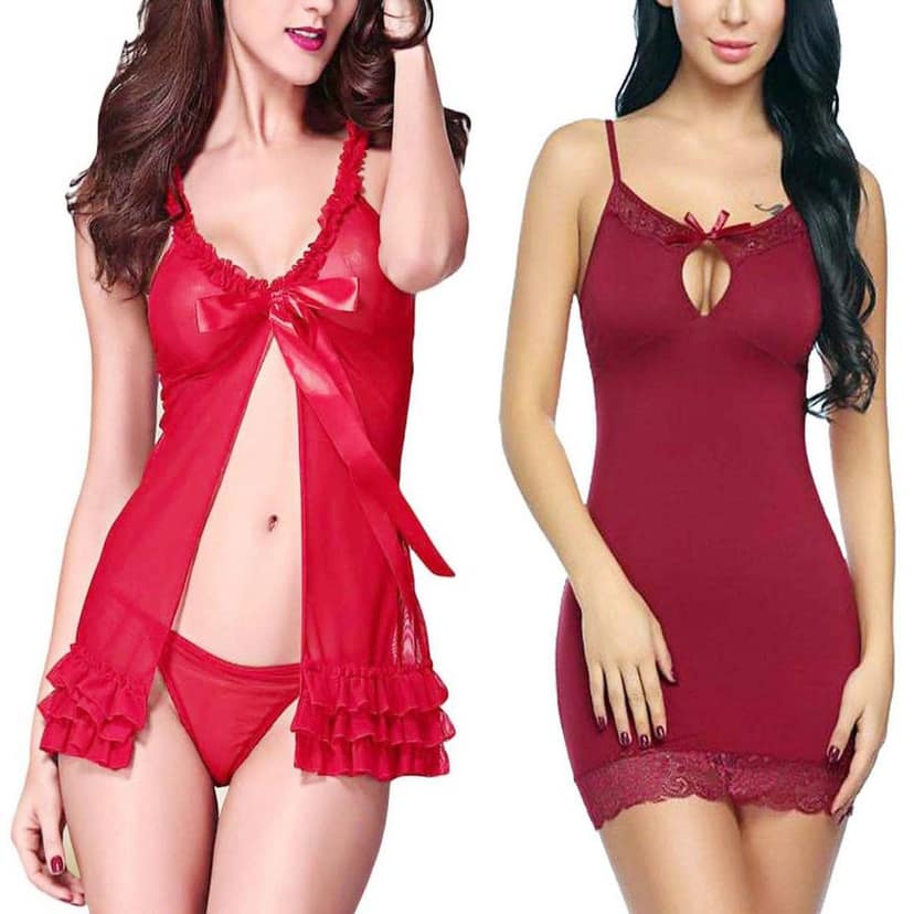 Nightwear Sleepwear lingerie women girls Combo Pack 2 view 7