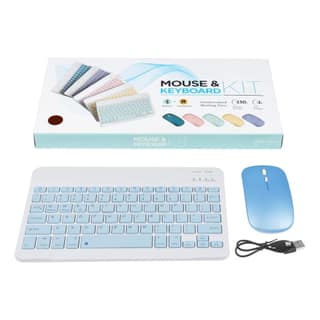 Wireless Keyboard Mouse Combo, 2.4 GHz Wireless, Wireless Keyboard for Laptop 78 Key and Mouse Set 2.4G Ultra-Thin Sleek Design