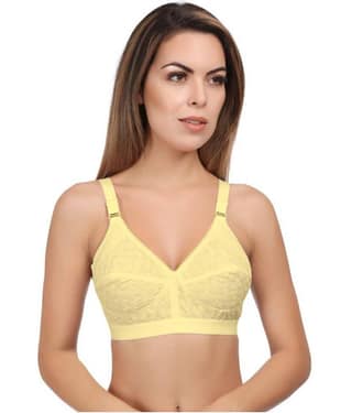 Eve's Beauty Cotton Minimizer Bra - Beige