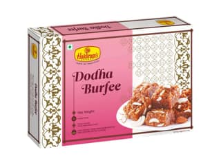 Haldiram's Dodha Burfee Packed Sweets - 250 Gm - Pack of 2