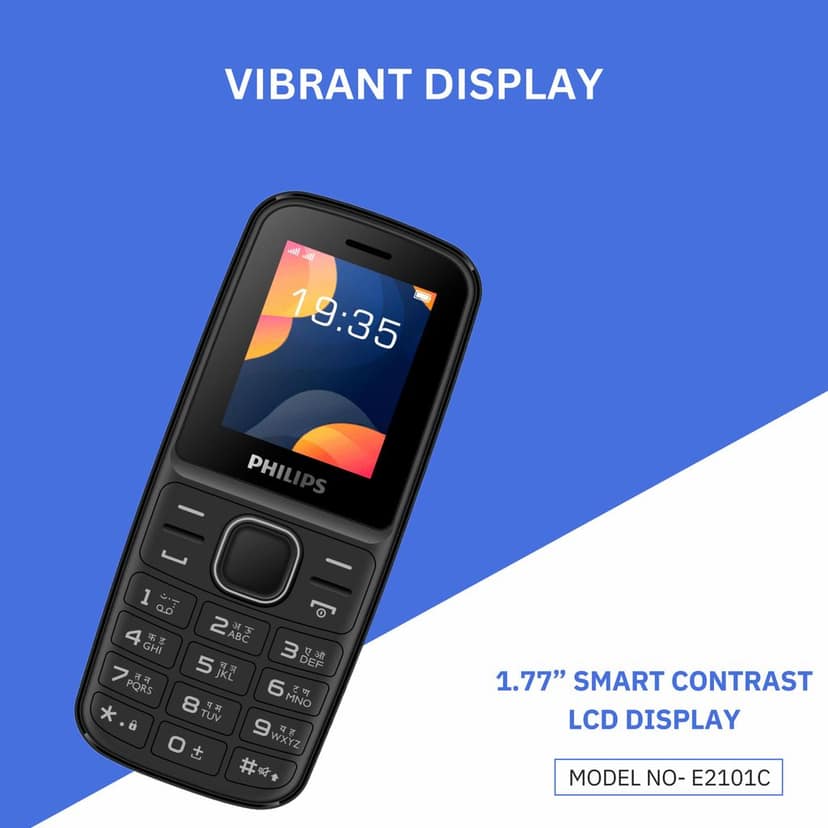 Philips E2101C Keypad Mobile Phone view 2