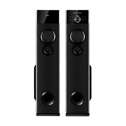 PHILIPS Audio SPA9125 2.0CH 130W Multimedia Tower Speakers with Wireless Microphone,Multi-Connectivity Option with Supporting USB, AUX, FM,Mic & Thumping Bass with Karaoke(Black) PHILIPS Audio SPA9125 2.0CH 130W Multimedia Tower Speakers with Wireless Mi view 2
