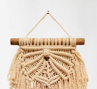 Handmade Macrame Wall Hanging | Boho Cotton Wall Decor view 2