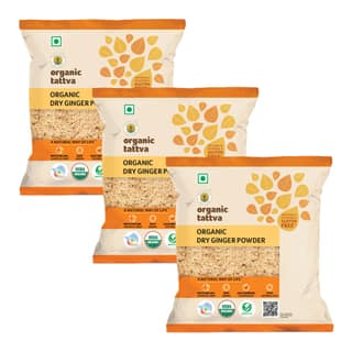 Organic Tattva Organic Dry Ginger Powder - 50g x Pack of 3