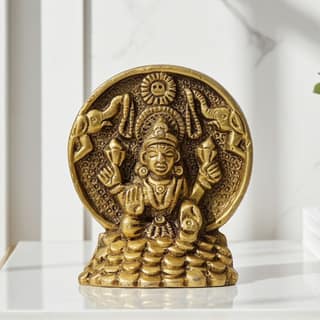 Brass Showpiece Laxmi Ji God Idol Statue (BSMAS1713 L)