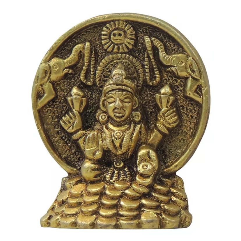 Brass Showpiece Laxmi Ji God Idol Statue (BSMAS1713 L) view 2
