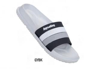 AQL AL1193 Grey Black G No 7 Mens Slides