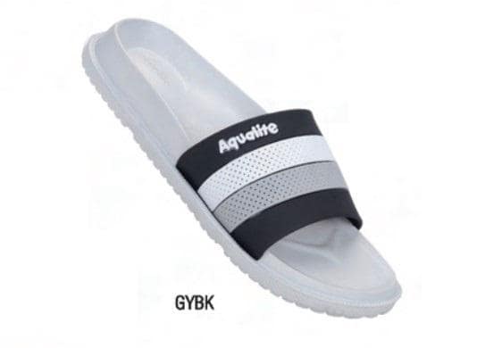 AQL AL1193 Grey Black G No 7 Mens Slides