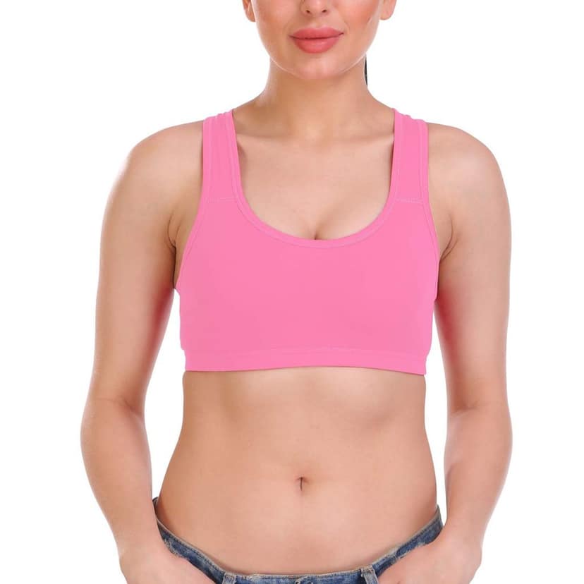 SONA Vibekart Women's Cotton Seamless Non Padded Racerback Sports Bra view 6