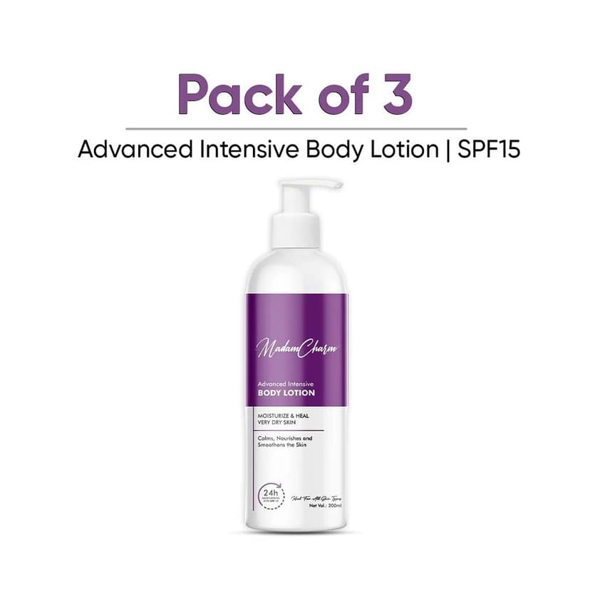 MadamCharm Advanced Intensive Body Lotion 200ml | SPF 15 | Moisturize Heal Very Dry Skin | Vitamin E view 10