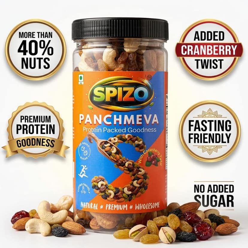 Spizo Panchmeva Dry Fruits Mix, 110g view 4