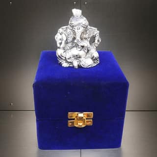 Aluminium Showpiece Pagadi Ganesh Statue (ASMAS068 B)
