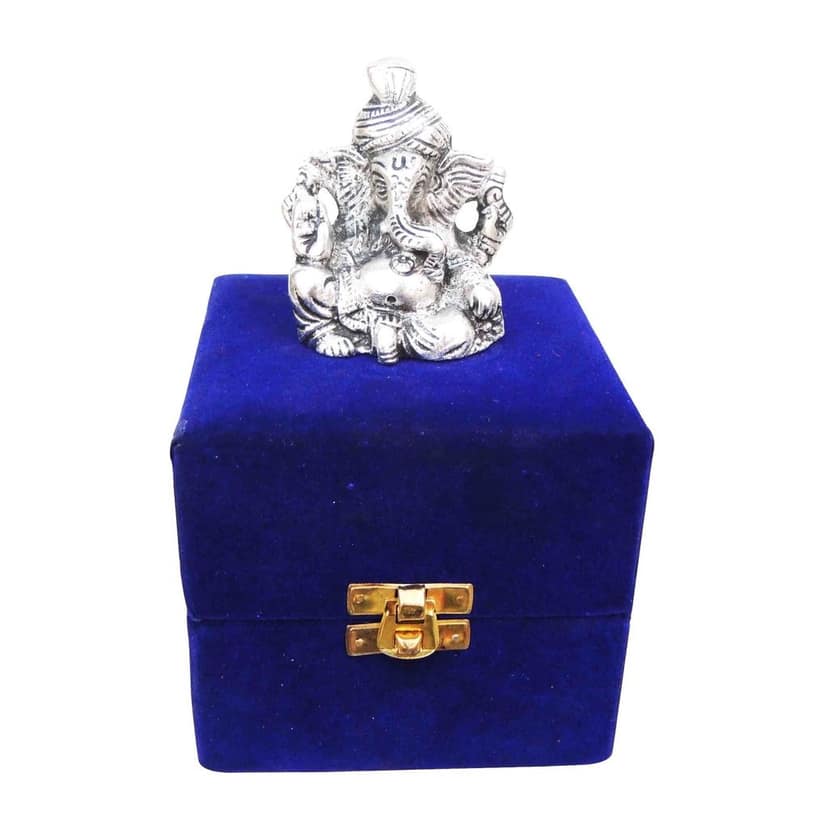 Aluminium Showpiece Pagadi Ganesh Statue (ASMAS068 B) view 2