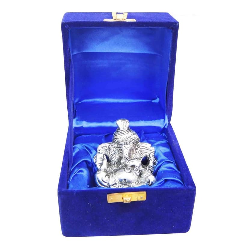 Aluminium Showpiece Pagadi Ganesh Statue (ASMAS068 B) view 3