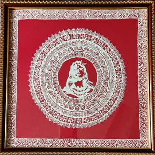 Aipan art Shiva