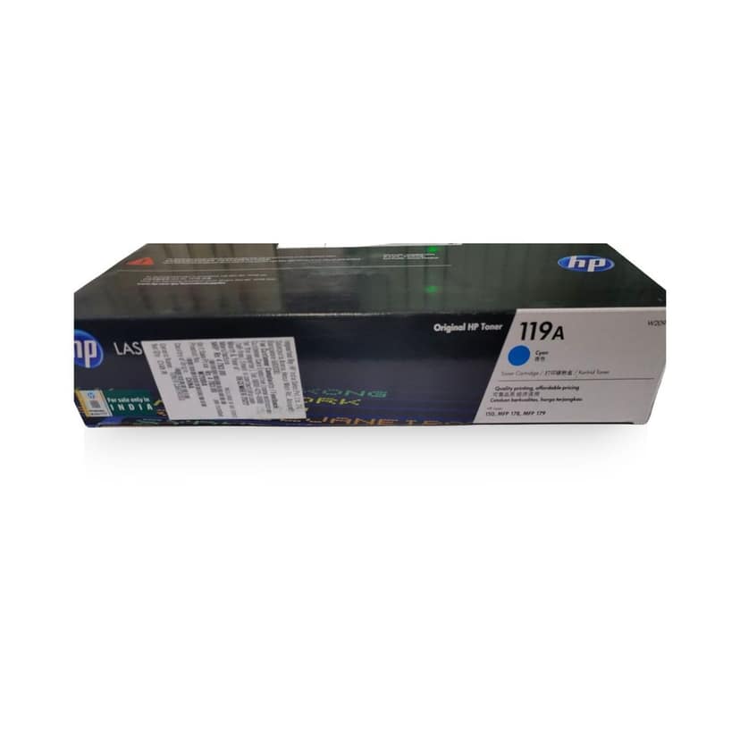 HP 119A Cyan Laser Toner Cartridge (W2091A) view 3