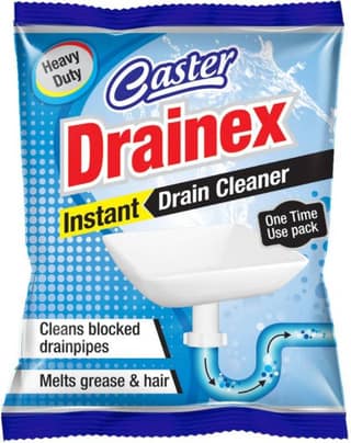 Drainex Instant Drain Cleaner Powder (50g, Pack of 2) | Heavy Duty Blockage Remover | Sinks & Pipes