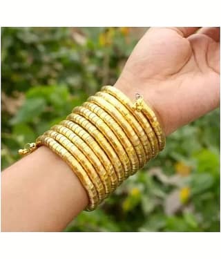Samridhi DC Gold Bangle ( Pack of 1 )