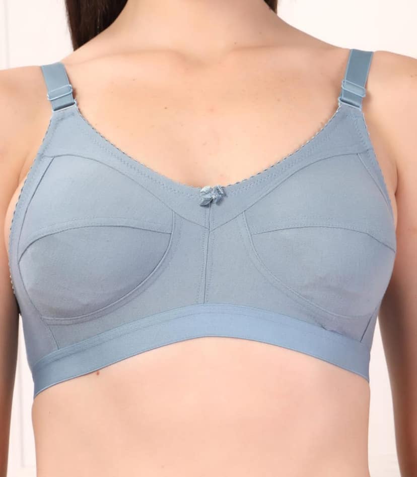 ADORNSTAR Women�s Cotton Bra and Panty Set � Soft, Skin-Friendly, Non-Padded, Wire-Free Lingerie Combo | Comfortable Innerwear (Pack of 2) view 6