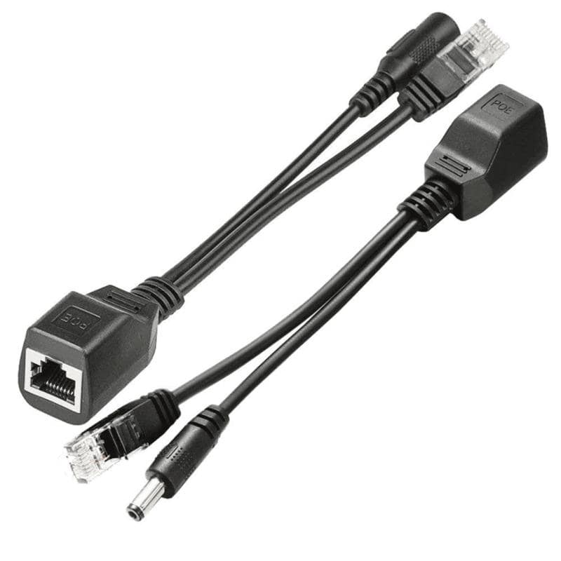 Passive PoE Cable - Power Over Ethernet Injector / Splitter Kit RJ45 DC Power view 2