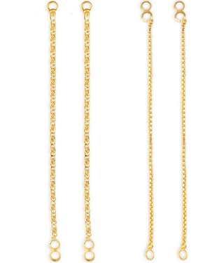1gram gold Plated Kanchain Ear chain earcuff Ear to Ear Combo for Women & Girls