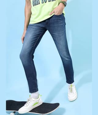 Highlander Tapered Men's Jeans - Indigo Blue ( Pack of 1 )